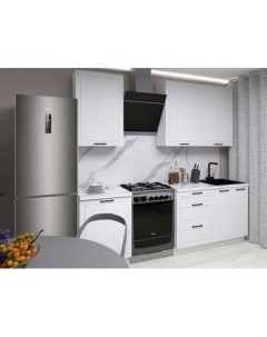 Кухонный гарнитур Вектор 180 см 233 6 50 6 Прямые Белый 180 Sv-мебель