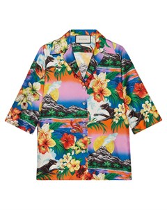 Gucci рубашка с гавайским принтом 42 разноцветный Gucci