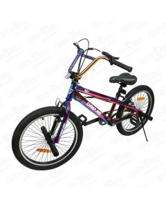 Велосипед BMX B20 с гироротором фиолетово синий металлик Champ pro