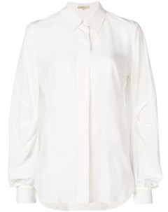 Mantu рубашка с драпировкой 42 белый Mantu