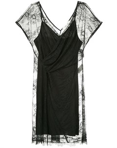 Diane von furstenberg кружевное платье с v образным вырезом 8 черный Diane von furstenberg