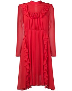 Dondup платье с рюшами 42 красный Dondup