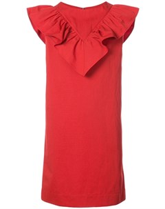 Atlantique ascoli платье с декором из оборок 2 красный Atlantique ascoli