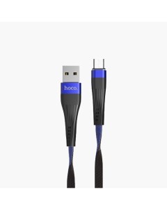 Кабель USB microUSB U39 Slender для HTC Samsung 1 2м синий черный 92750 Hoco