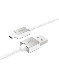 Кабель USB 2 0 A m micro USB 2 0 B m 1 2м U49 Refined Steel Белый Hoco