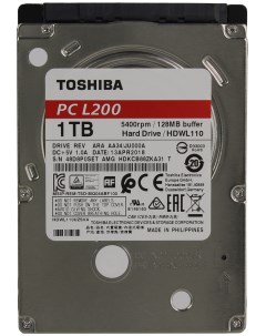 Жесткий диск L200 1ТБ HDWL110EZSTA Toshiba