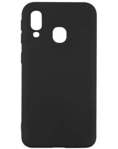 Чехол силиконовый для Samsung Galaxy A40 черный Nobrand