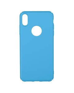 Пластиковый чехол Soft Touch для iPhone X XS Голубой Bruno