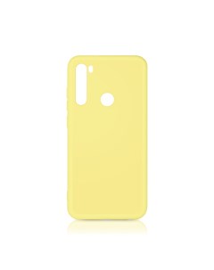 Чехол матово силиконовый soft touch для Redmi Note 8 2021 желтый Df