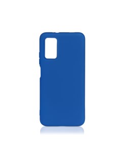 Чехол матово силиконовый soft touch для Redmi 9T синий Df