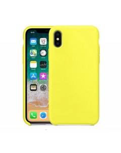 Пластиковый чехол Soft Touch для iPhone X XS Желтый Bruno