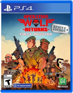 Игра Operation Wolf Returns First Mission PlayStation 4 полностью на иностранном языке Microids