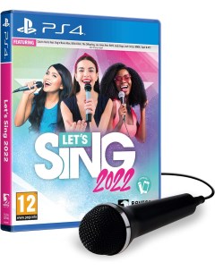 Игра Let s Sing 2022 Single Mic Bundle PlayStation 4 полностью на иностранном языке Ravenscourt