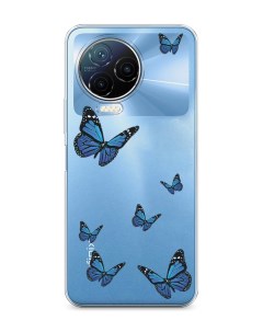 Чехол на Infinix Note 12 Pro 4G Note 12 2023 Blue butterflies Homey