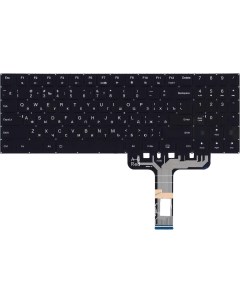 Клавиатура для ноутбука Lenovo Legion Y730 17ICH черная с белой подсветкой Nobrand