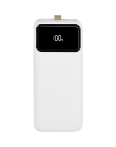 Внешний аккумулятор Porta LCD PD 40000 мАч 2 USB Type C microUSB белый Tfn