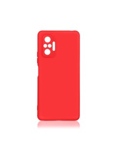Чехол матово силиконовый soft touch для Redmi Note 10 Pro красный Df