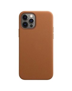 Чехол Leather Case для iPhone 11 3 коричневый Nobrand