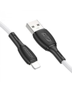 Кабель USB BX86 silicone для Lightning 2 4A длина 1м белый Borofone