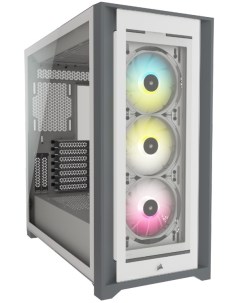 Корпус компьютерный iCUE 5000X RGB QL Edition CC 9011233 WW White Gray Corsair