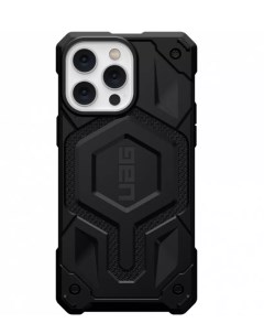 Чехол Uag Monarch Pro MagSafe для iPhone 14 чёрный кевлар Kevlar Black Nobrand