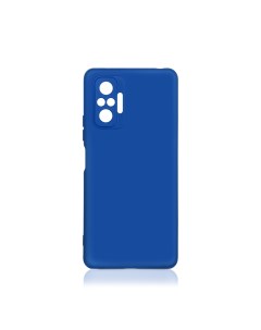 Чехол матово силиконовый soft touch для Redmi Note 10 Pro синий Df