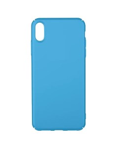 Ультратонкий пластиковый чехол Soft Touch для iPhone XS Max Голубой Bruno