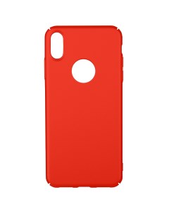 Ультратонкий пластиковый чехол Soft Touch для iPhone XS Max Красный Bruno