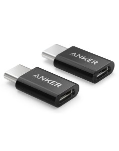 Переходник Powerline USB C to Micro USB Female Adapter Black Anker