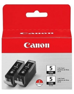 Картридж для струйного принтера PGI 5BK Twin 0628B030 черный оригинал Canon