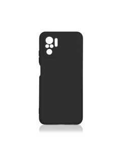 Чехол матово силиконовый soft touch для Redmi Note 10 черный Df
