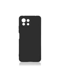 Чехол матово силиконовый soft touch для Xiaomi Mi 11 Lite черный Df