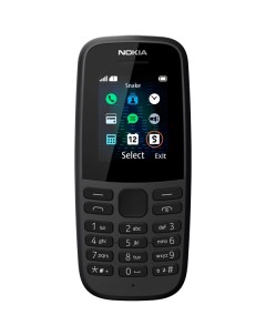 Мобильный телефон 105SS ТА 1203 Black Nokia