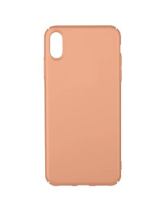 Ультратонкий пластиковый чехол Soft Touch для iPhone XS Max Розовый Bruno