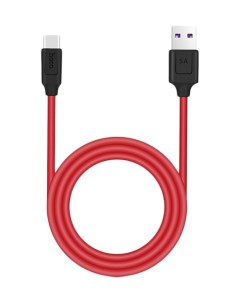 Кабель X11 Rapid USB type c цвет Red Black Hoco