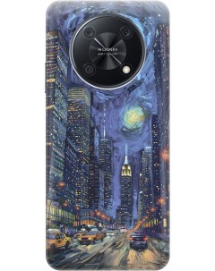 Силиконовый чехол на Huawei Nova Y90 с принтом Ночной проспект Gosso cases