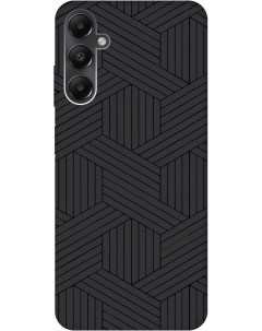 Силиконовый чехол на Samsung Galaxy A05s с рисунком Милый узор Soft Touch черный Gosso cases