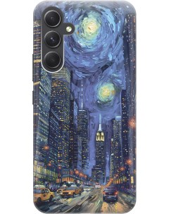 Силиконовый чехол на Samsung Galaxy A54 5G с принтом Ночной проспект Gosso cases