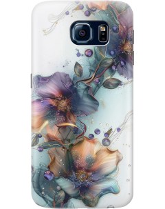 Силиконовый чехол на Samsung Galaxy S6 с принтом Мистические цветы Gosso cases