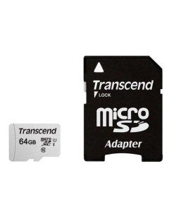 Карта памяти Micro SDXC 64Гб 300S TS64GSDC300S Transcend