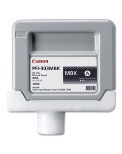 Картридж для плоттера PFI 303MBK черный оригинал Canon