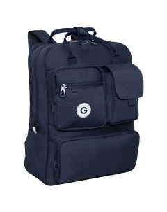 Рюкзак RD 343 2 молодежный для девушки модный и практичный темно синий Grizzly