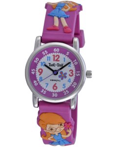 Детские наручные часы Н101 2 девочка с цветами Тик-так