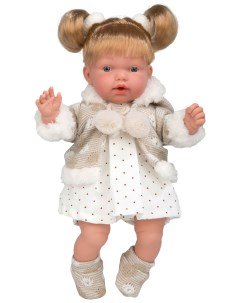 Кукла Elegance в платьице в мелкий горошек 28 см арт Т16342 Arias