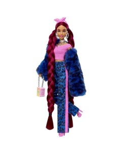 Кукла Барби и аксессуары Extra с бордовыми косами HHN09 Barbie