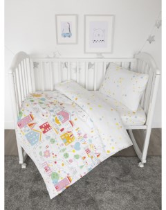 Детское постельное белье в кроватку для новорожденных ясли поплин Baby nice