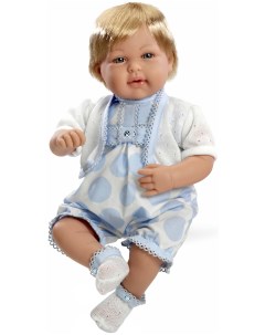 Кукла с кристаллами Swarovski в голубой одежде 45 см Т11134 Arias
