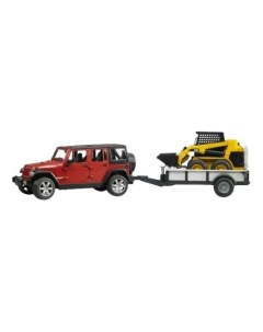 Внедорожник Jeep Wrangler Unlimited Rubicon c прицепом Bruder