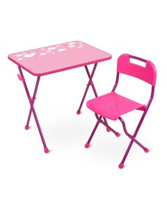 Комплект детской мебели Алина розовый стол стул Nika