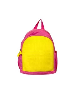 Рюкзак детский Мини рюкзак Mini Backpack цвет розовый с желтыми Upixel